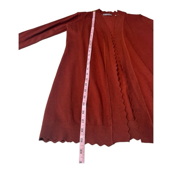 Stitch Fix: Evolution by Cyrus Davison Scallop Edge Cardigan in Colorado NWOT - Picture 8 of 14